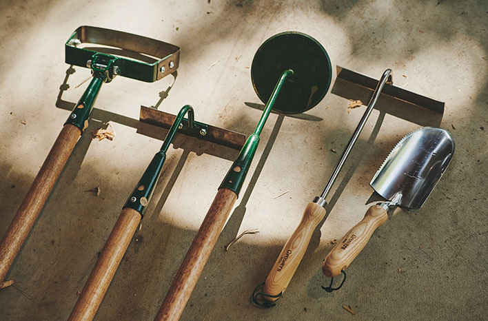 An assortment of tools from Growers & Co.